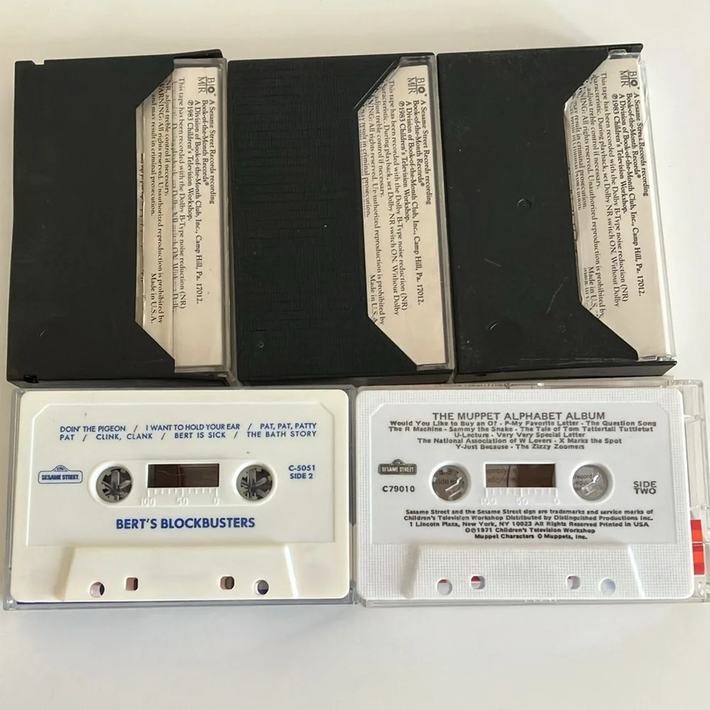 Vintage Best of Sesame Street Cassette Tapes + 2 Bonus Tapes - Picture 2 of 9